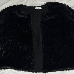 Calvin Klein Faux Fur Cardigan